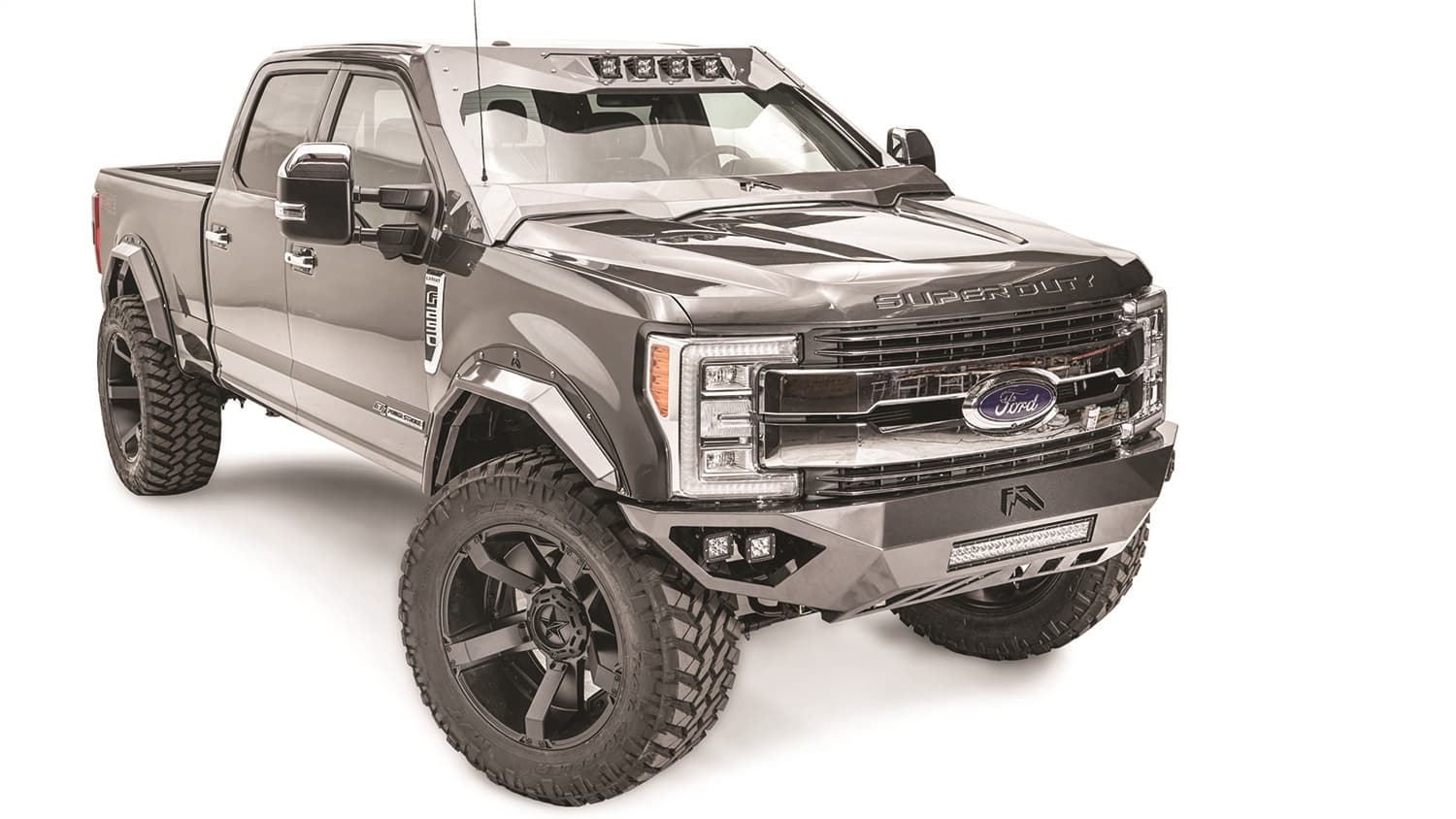 ViCowl; 2 Stage Black Powder Coated; Combines Roof Visor And Cowl; product image