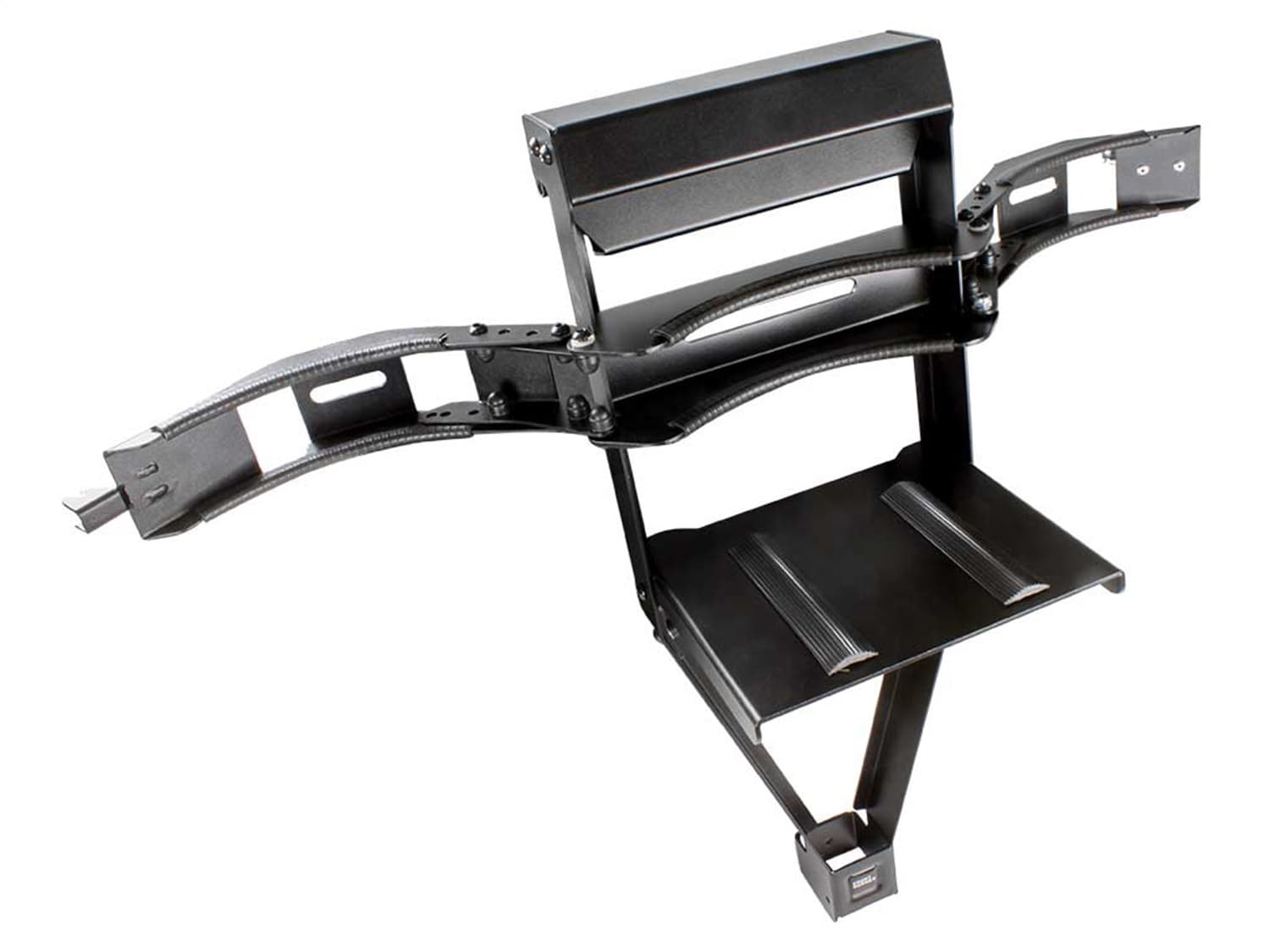 Gas/Propane Bottle Holder; Incl. Gas Bottle Frame; Base Plate; Adjustable Gas Bottle Clamp; Black Powder Coated; product image