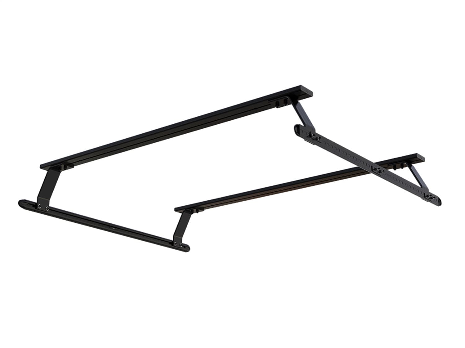 Front Runner Double Load Bar Kit; incl. Universal Load Bed Leg; Roof Load Bar Pair 1575mm W; Bakkie Load Bed Tracks 1200mm L;