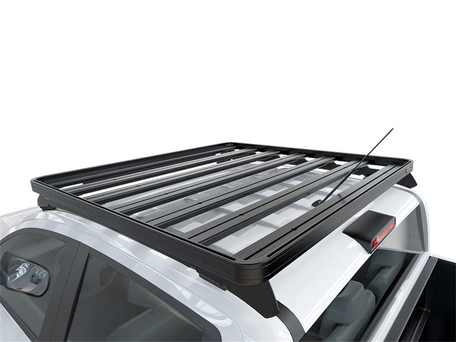 Slimline II Roof Rack Kit; Low Profile; Incl. Wind Deflector And [2] Low-Profile Foot Rails; product image