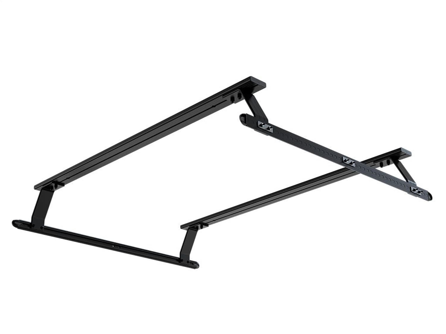 Front Runner Double Load Bar Kit; Incl. 2 Roll Top Leg Mount; 1575mm Roof Load Bar Set; 1200 L Bakkie Load Bed Track;