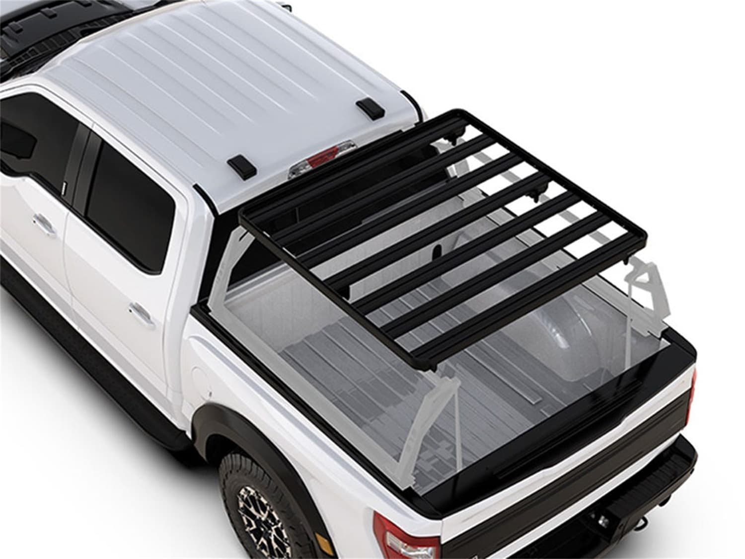 Slimline II Bed Rack Kit; Incl. 3 Foot/Leitner Cargo System; 1425mm x 1358 SLII Tray; product image