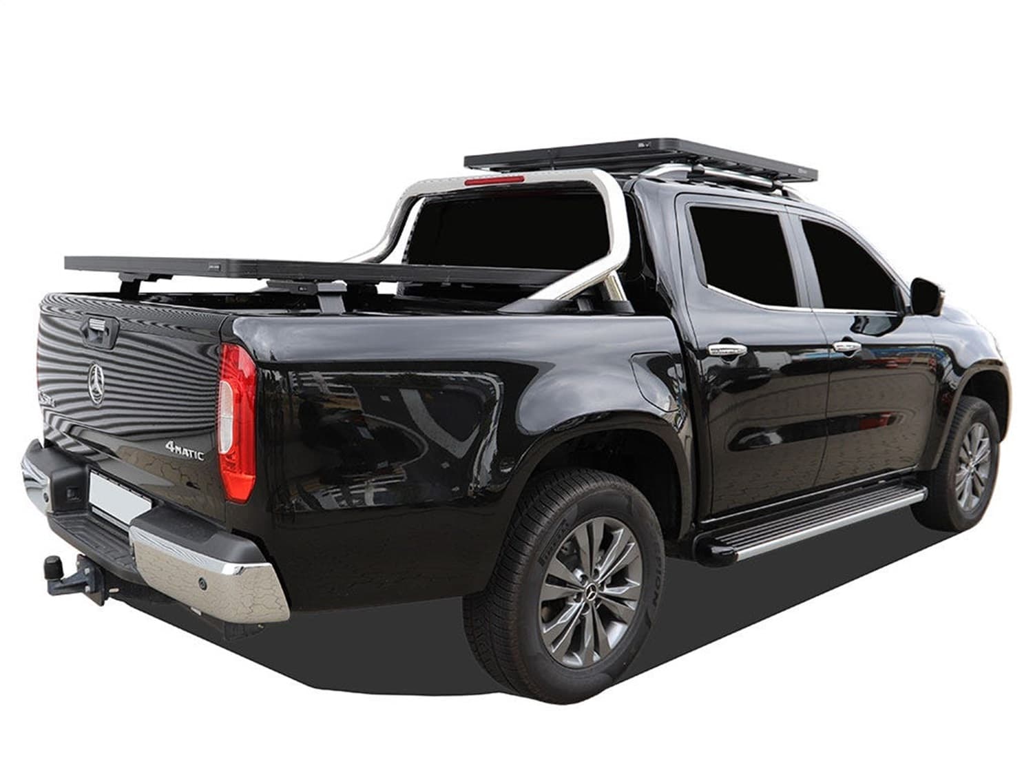 Slimline II Load Bed Rack Kit; For 2017-2020 Mercedes-Benz X-Class 470 Series w/MB Style Bars; product image