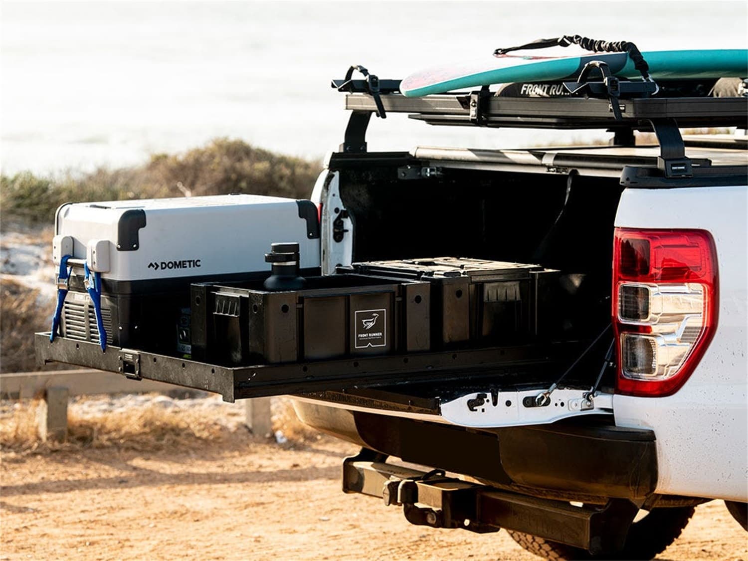 Roll Top Slimline II Load Bed Rack Kit; 1425 W x 1358 L; For Models w/Roll Top Cover; product image
