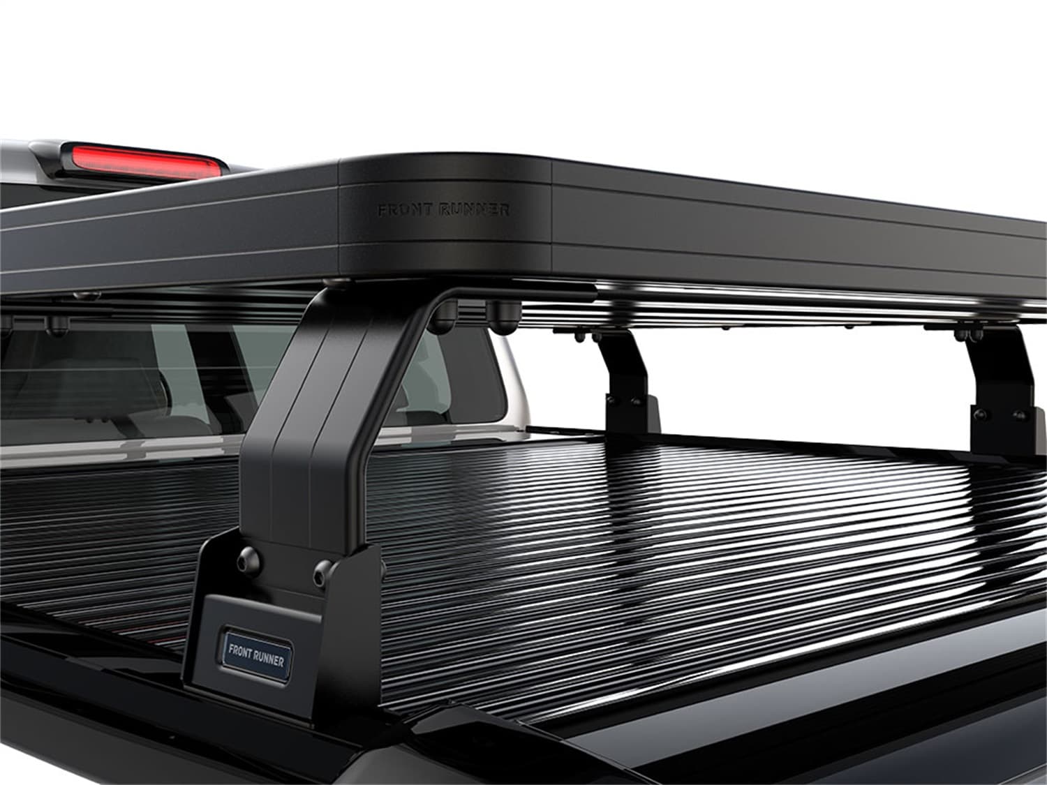 Roll Top Slimline II Load Bed Rack Kit; Incl. 3 Pick-Up Roll Top Leg Mount/Tall [Pair]; 3 Track Mount Stud Plate; 1425mm x 1156mm SLII Tray; For 2014-2023 Ford Ranger Wildtrak; product image