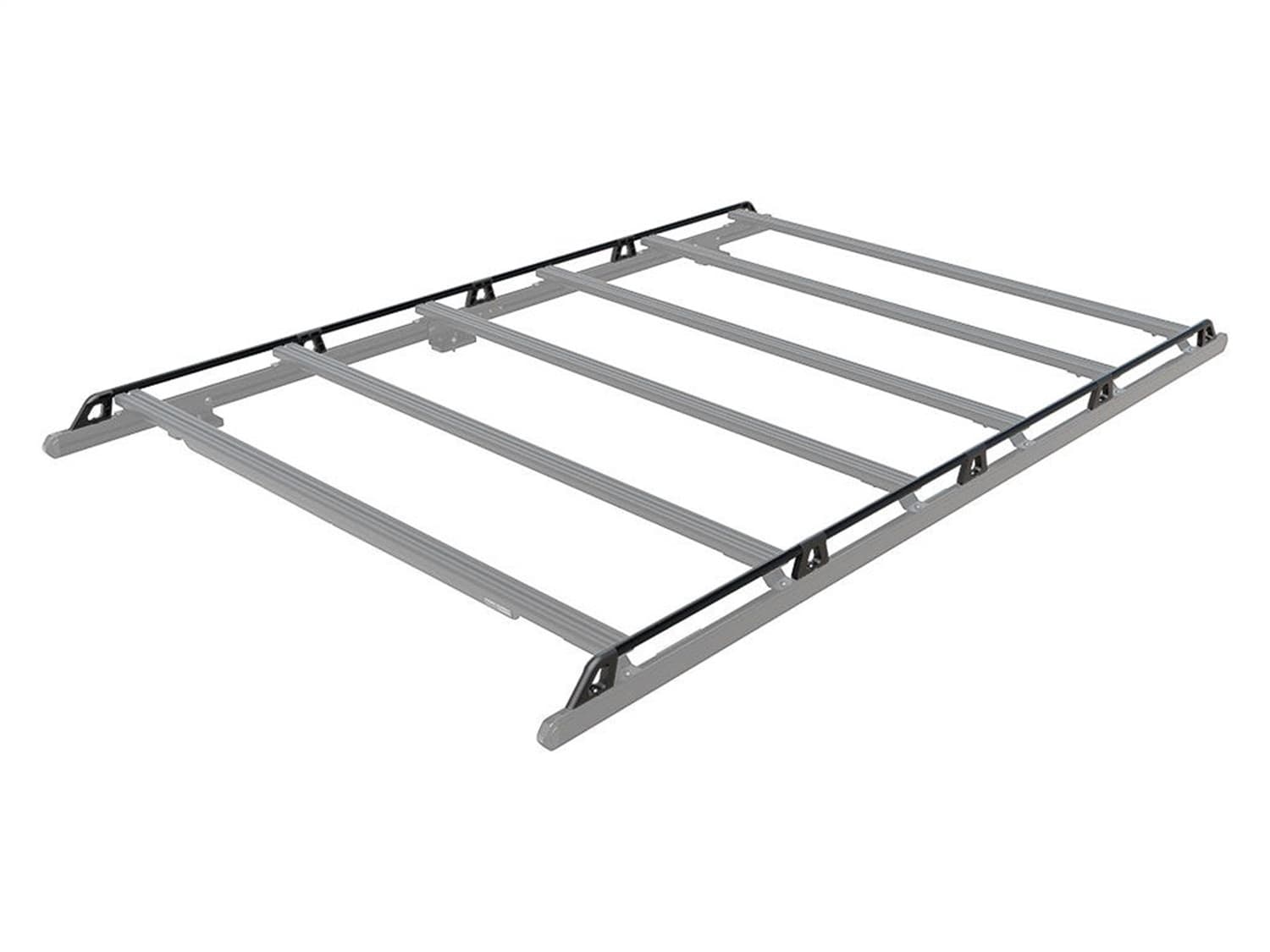 Slimpro Van Rack Kit; 2367mm Length; Incl. 8x Tubular Rails; 2 Cast LH/RH Drop Downs; 6 Mid-Joints; Installation Hardware; product image