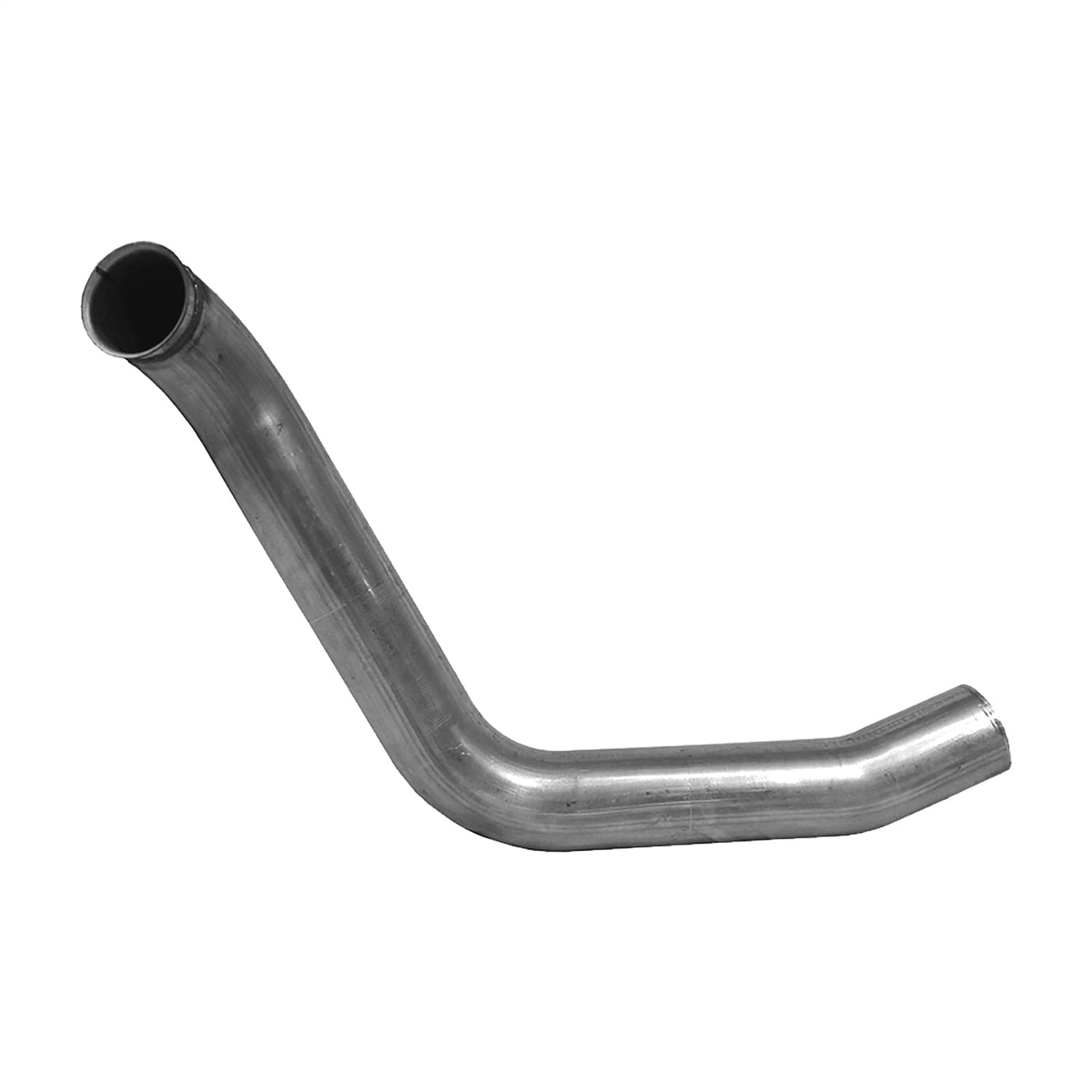 Armor Lite Turbocharger Down Pipe; 4 in. Diameter; Mandrel Bent; Aluminized; Rectangular Tip; product image