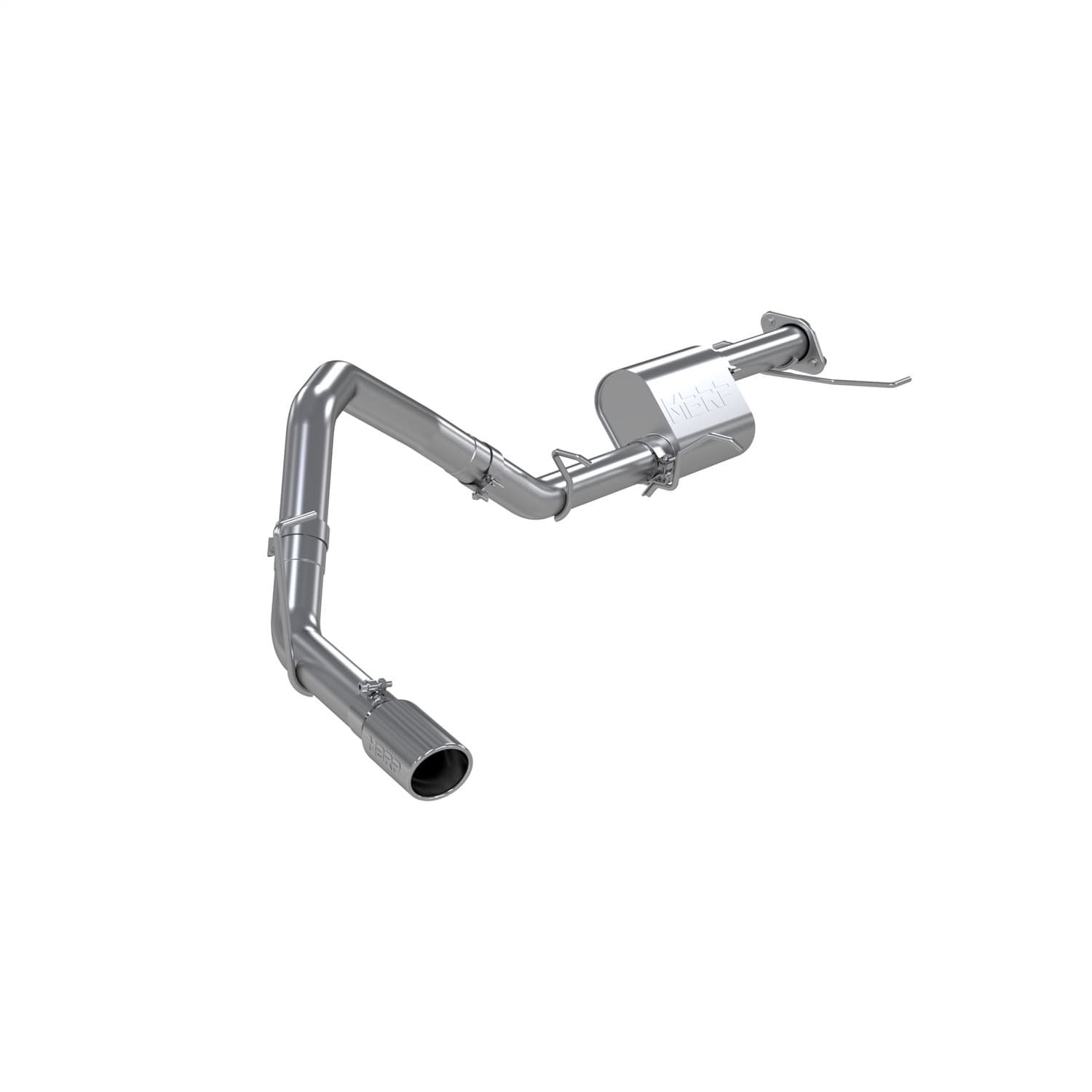 Armor Lite Cat Back Performance Exhaust System; 3 in.; Aluminized; Single Side; 4 in. OD. Single Wall Tip Included; product image