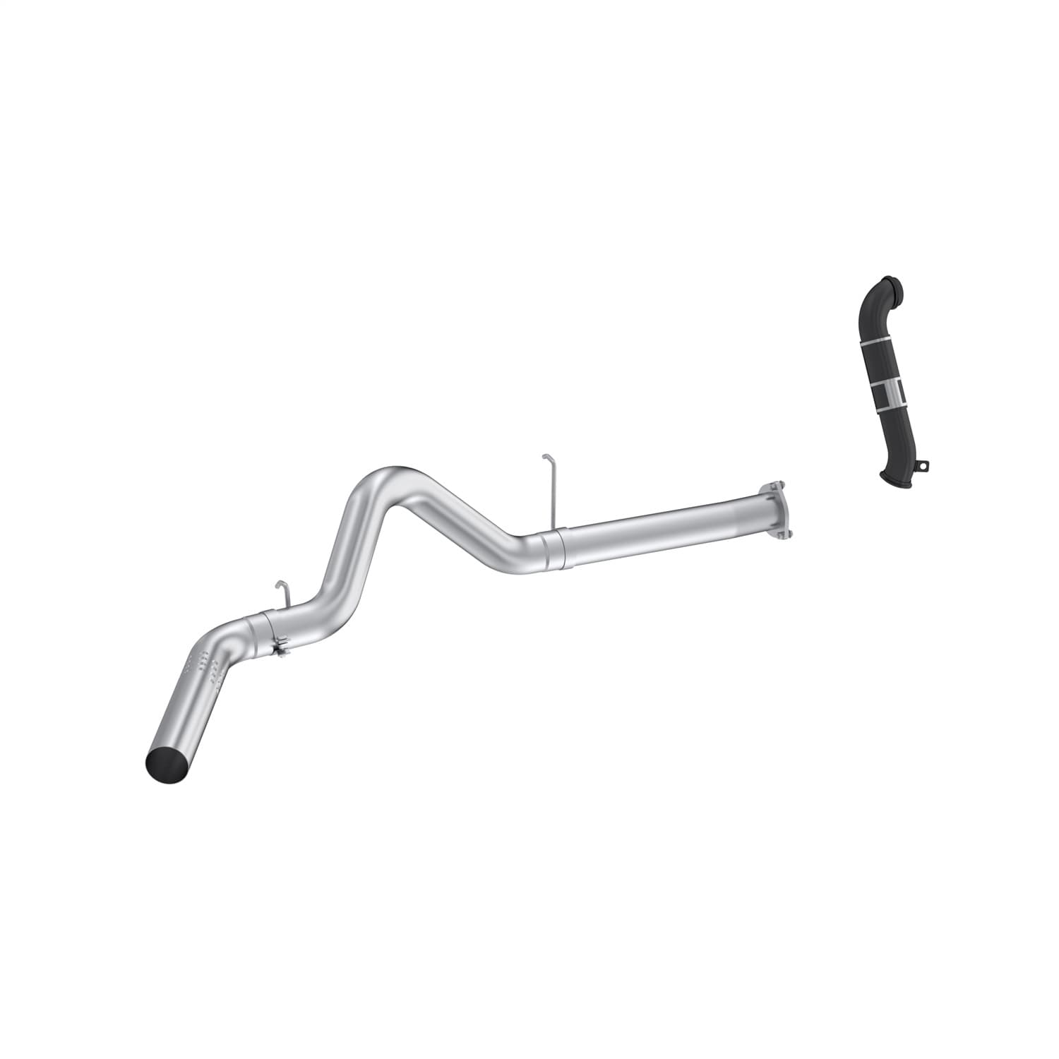 MBRP 2007-2010 Chevrolet/ GMC Silverado/ Sierra 2500/3500 6.6L Duramax 2011 2015 Chevrolet/ GMC Silverado/ Sierra 2500/3500 6.6L Duramax EC/CC Aluminized Steel 4 Filter Back Single Side Exit - No Muffler - with Carb-Approved Downpipe EO# D-763-2 S6052PL product image