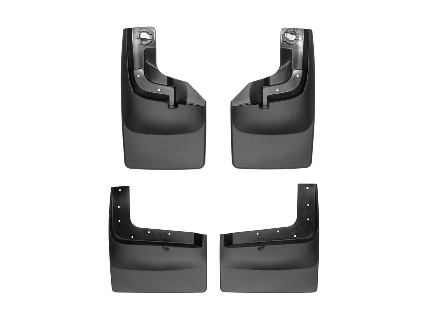 Weathertech 2004 + Ford F-150 Black No Drill Mudflaps MudFlap Fender Flares:No; Fact
