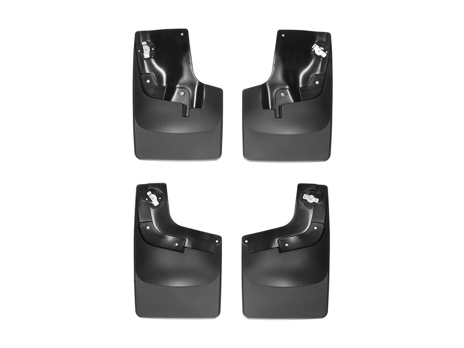 Weathertech Black No Drill Mudflaps Chevrolet Colorado 2015 + No Fender Flares/lip moulding