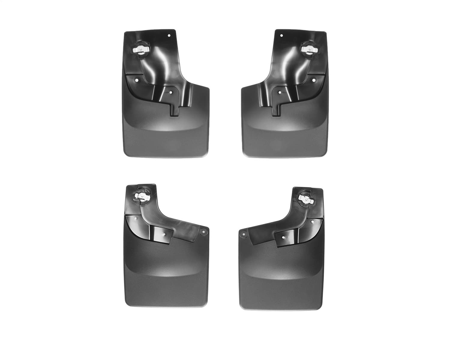 Weathertech Black No Drill Mudflaps Chevrolet Colorado 2015 + With Fender Flares/Fender lip moulding