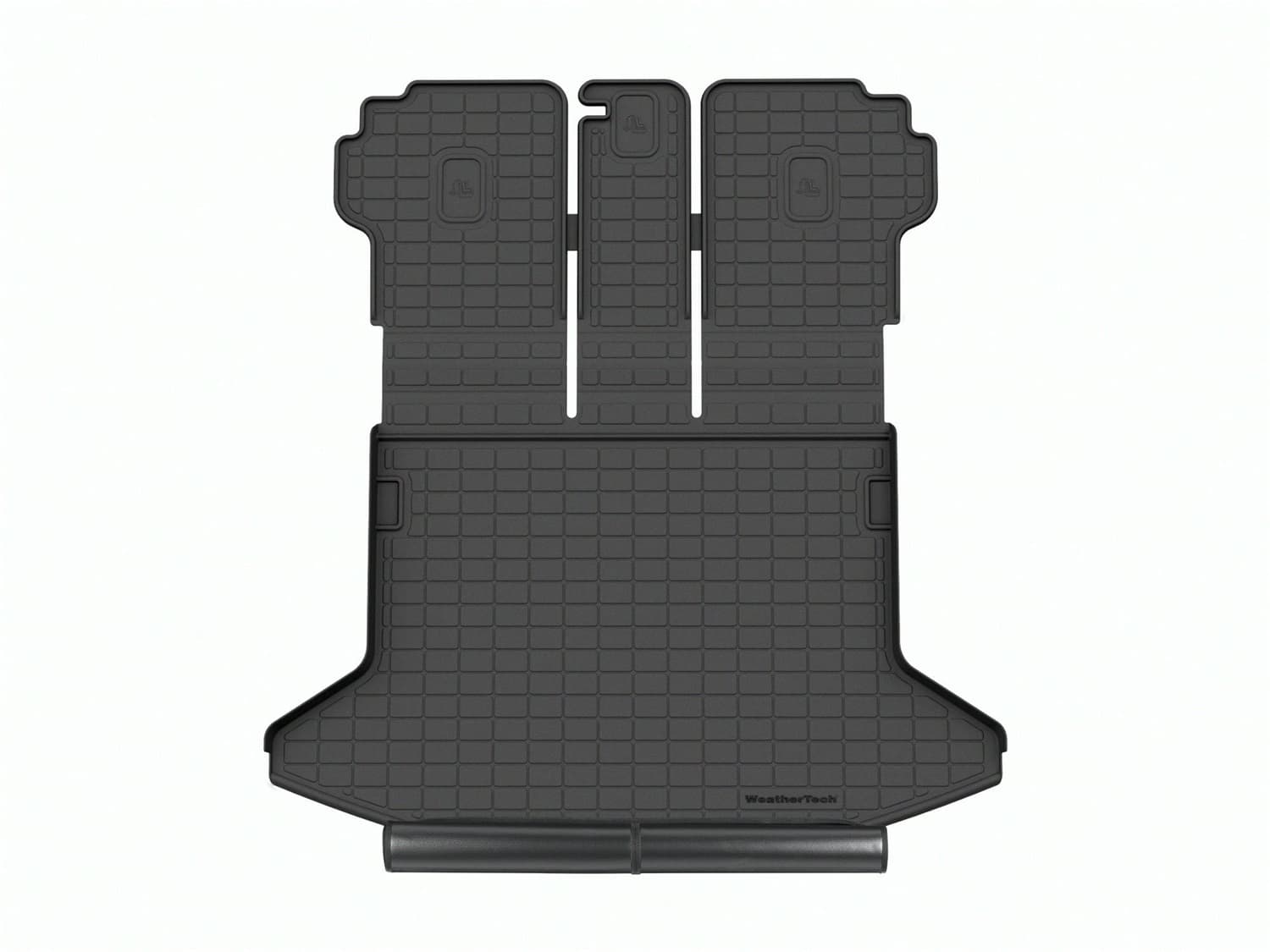 Weathertech SeatBack Cargo Liner HP w/Bumper Protector; Black; Behind 2nd Row Seating;
