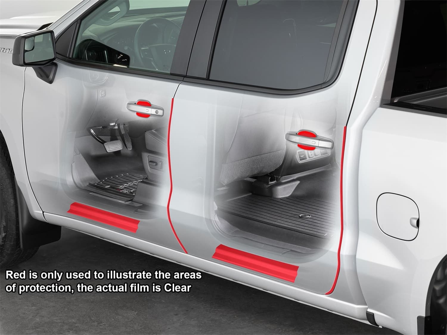Scratch Protection Film; For Door Handle Cups/Door Edges and Door Sills; product image