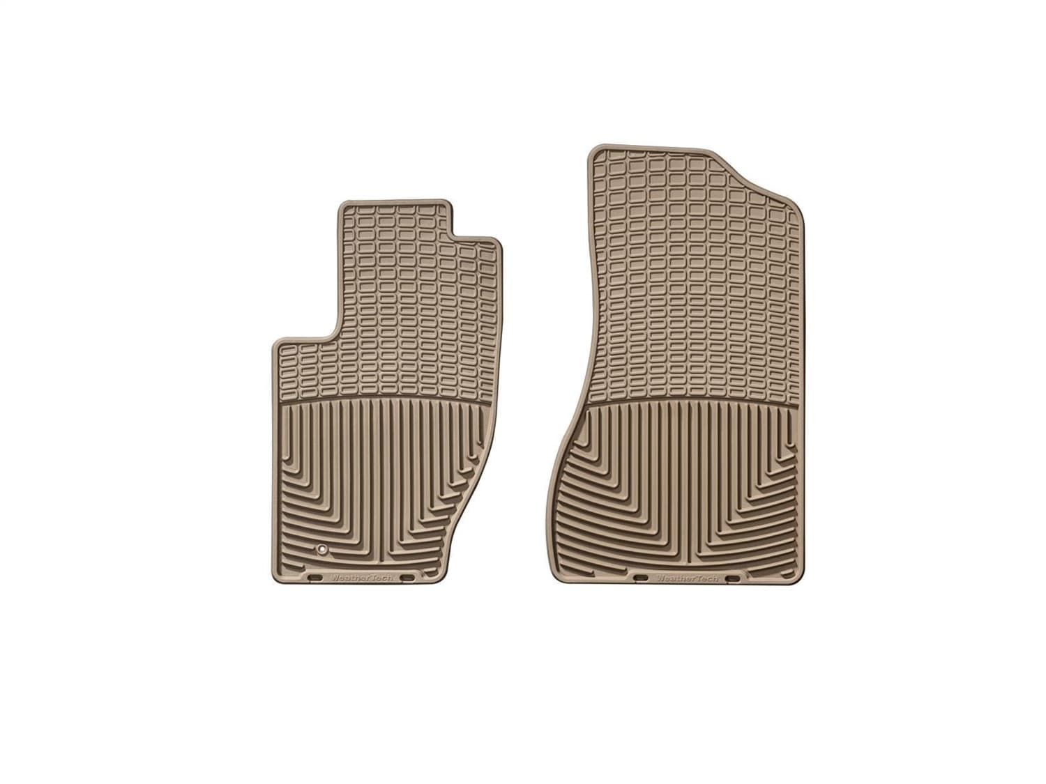 Weathertech 2006 + Jeep Commander Tan Front Rubber Mats / 1999 - 2004 Jeep Grand Cherokee Tan Front Rubber Mats / 2005 - 2010 Jeep Grand Cherokee Tan Front Rubber Mats