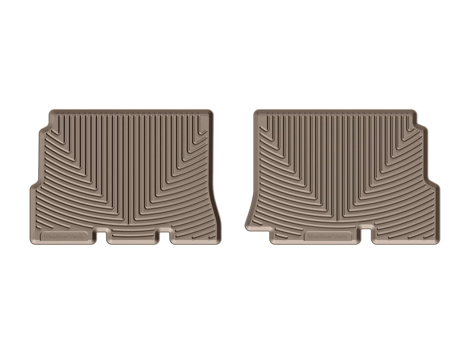Tan Front Rubber Mats Jeep Wrangler Unlimited 2014 + product image