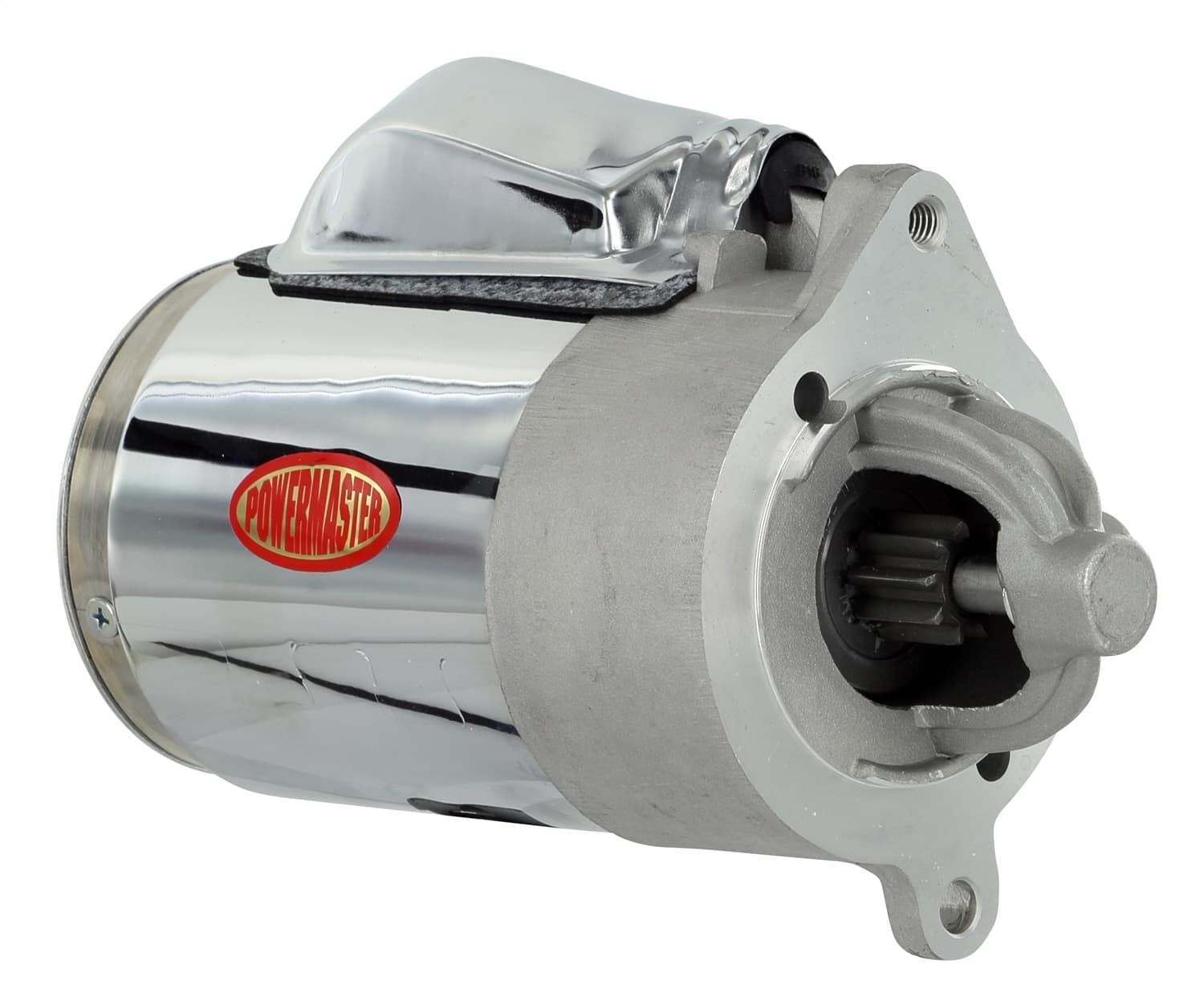 Power Master Original Look Starter; 95 ft./lbs. Torque; 10:1 Compression Rate; w/Firewall Solenoid; Chrome Finish;