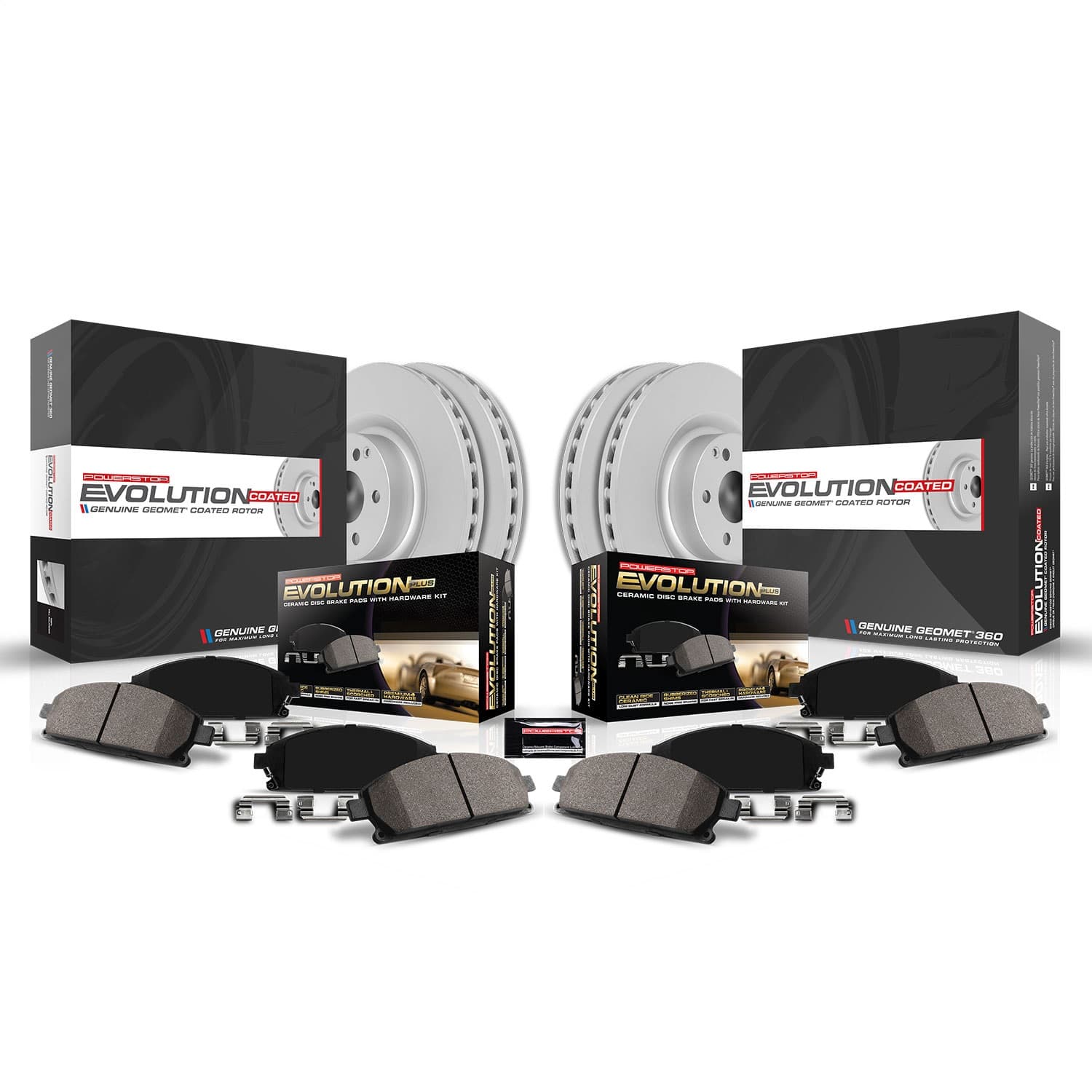 Front And Rear Dodge Durango 2018-2020 Jeep Grand Cherokee 2012-2020 Z17 Coated Brake Kit product image