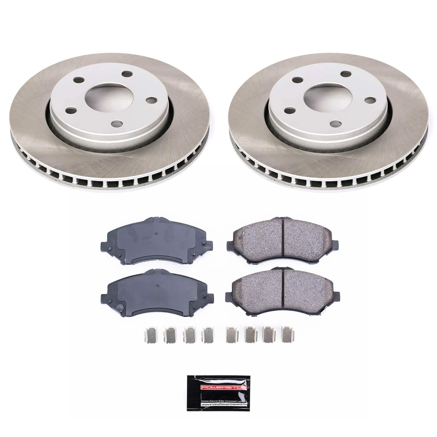 Semi-Coated Rotor Kit Jeep Wrangler 2007-17, Jeep Wrangler JK 2018 - Front product image