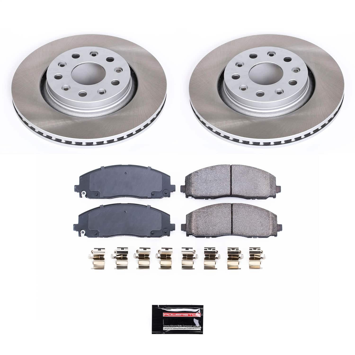 Semi-Coated Rotor Kit Jeep Gladiator 2020-23, Jeep Wrangler 2018-22 - Front product image