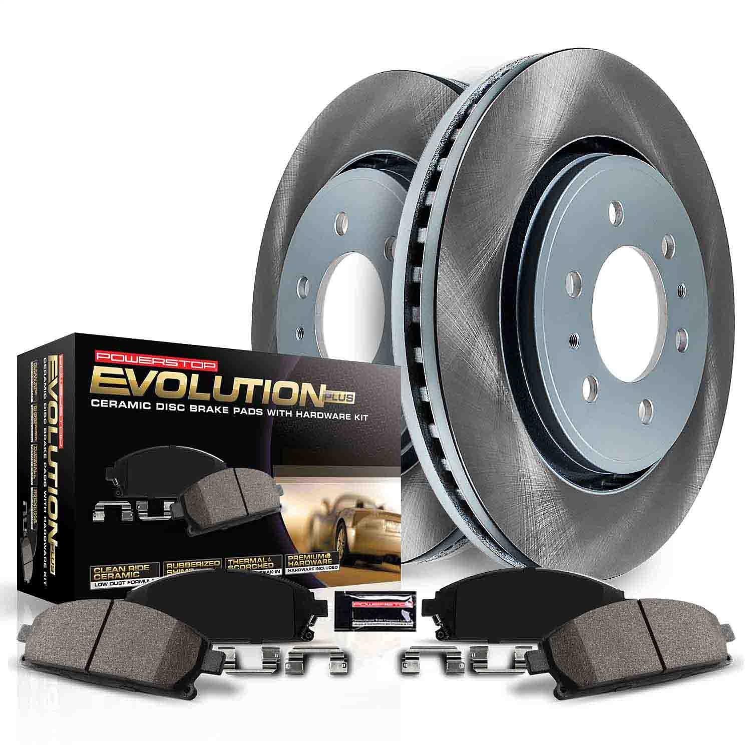 PowerStop Semi-Coated Rotor Kit