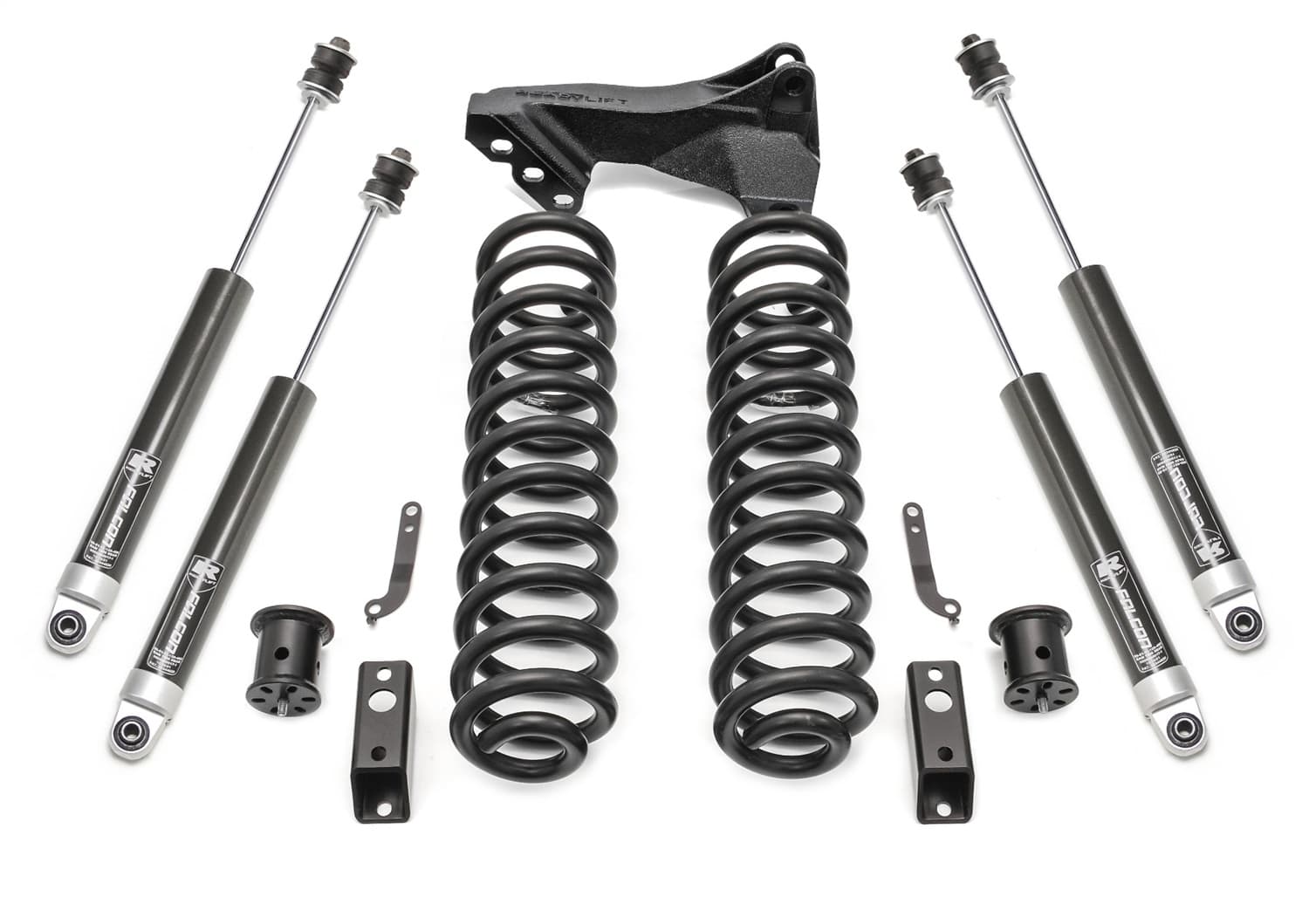 2.5 Coil Spring Front Lift Kit W/Falcon 1.1 Monotube Shocks Front/Rear - Ford Super Duty Diesel 4WD 2011-2016 product image