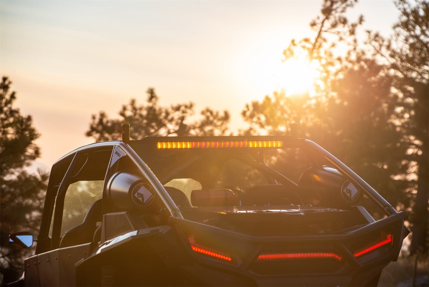 RIGID 28 inch Rear Facing LED Chase Bar with 27 Pre-Programmed Modes And 5 Colors, Black Housing, Race Compliant For Series Requiring Strobing Blue, Amber, Green And Red, Surface Mounts Included product image