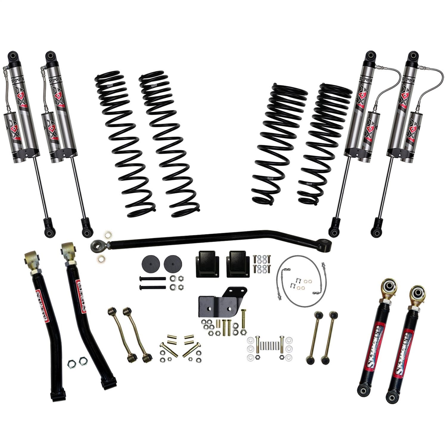 6.5 in. Lift Kit.Gladiator JT Non-Rubicon._x000D_ GasWill Not Fit Diesel Models._x000D_ Will Not Fit Mojave Models._x000D_ Aftermarket Double Cardan Front Driveshaft With Transfer Case Output Yoke Required. product image