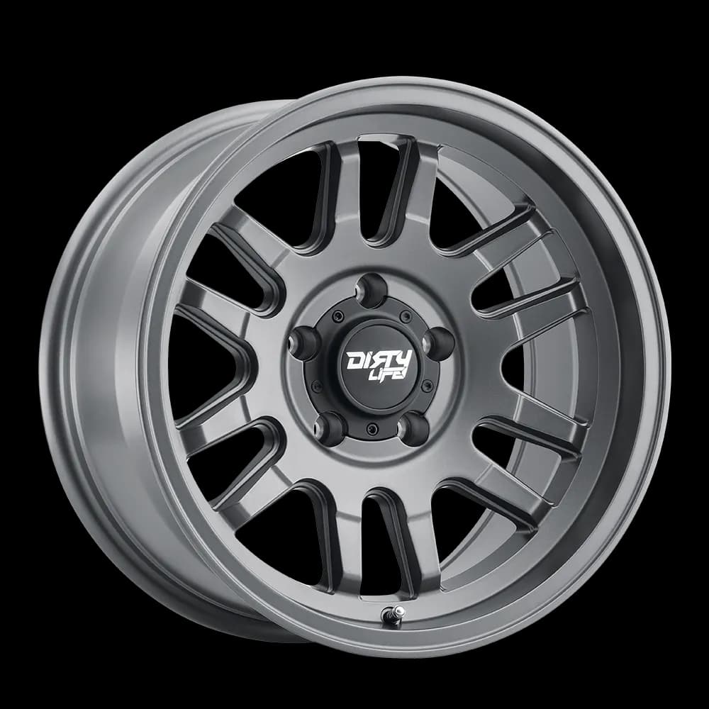 Dirty Life 9310 Canyon Series Wheel, 17x9 5x5 -12MM - Satin Graphite - JT/JL/JK