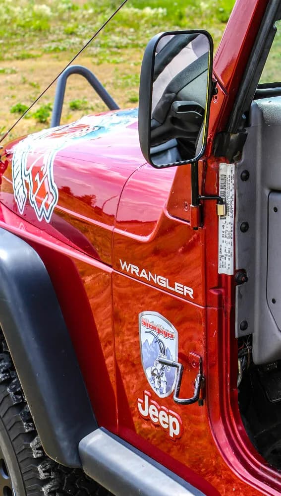 Steinjäger Exterior Accessories Wrangler TJ 1997-2006 Mirrors includes Foot Pegs Door Hinge Mounted