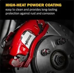 High-Temp Red Powder Coated Calipers (Pair)