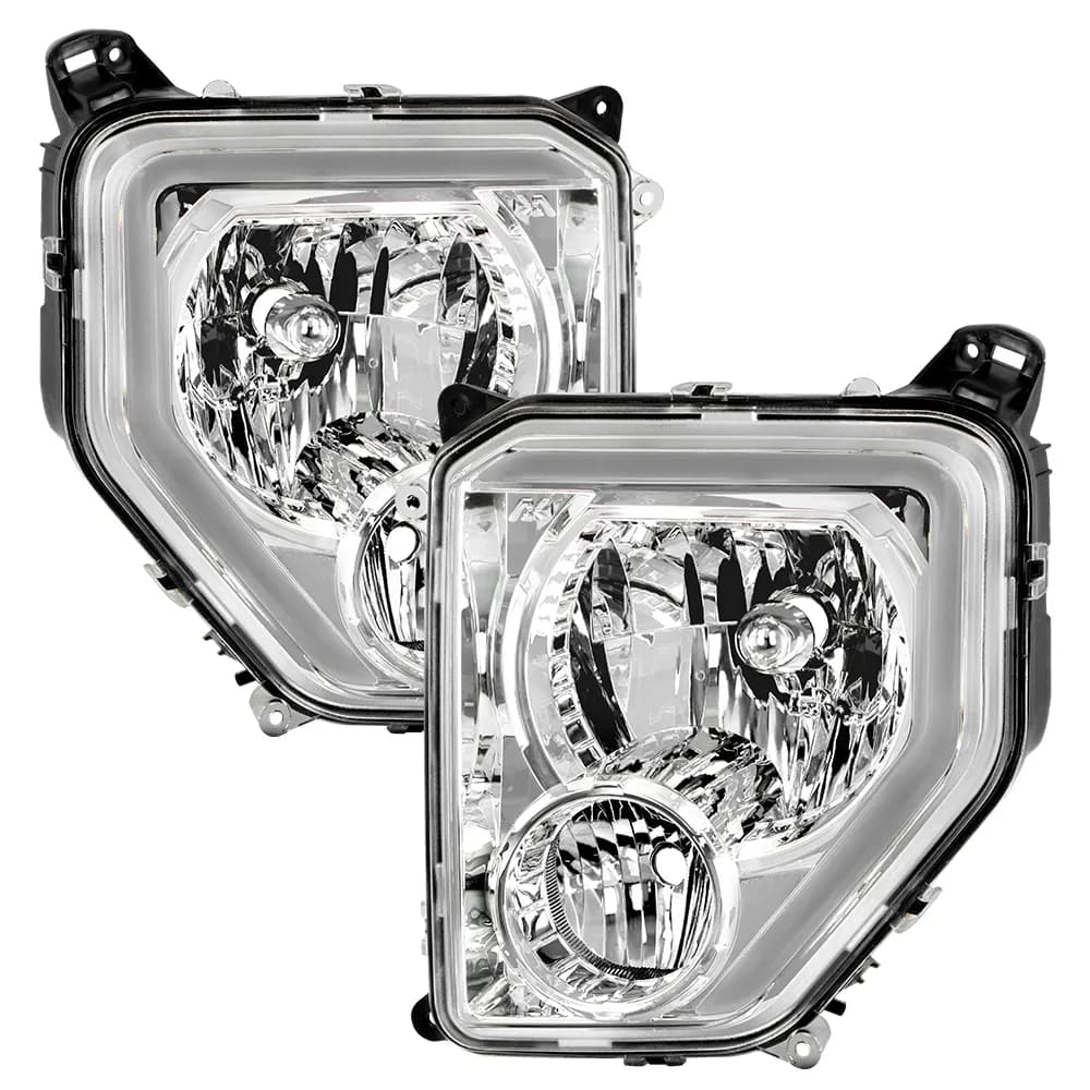 Spyder Auto Crystal Headlights w/ Light Bar for 2008-2012 Jeep Liberty