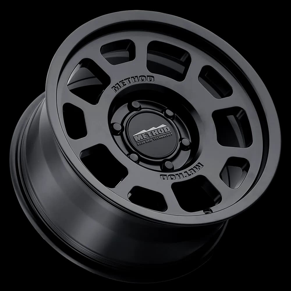 Aluminum Wheels 17x8.5 Bead Grip MR705 Bolt Pattern 6 On 120 Offset 20 Lip Size 1.22 Matte Black MB Method
