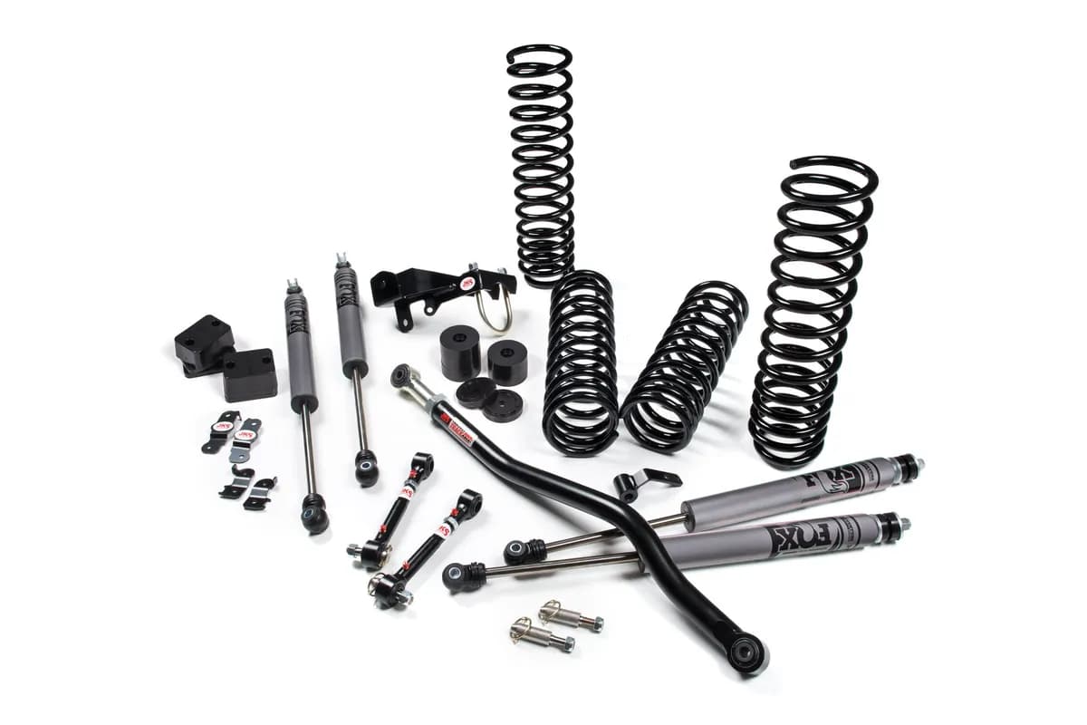 2007-2018 Jeep Wrangler JK J-Venture 4 Door 3.5 Inch Lift Kit w/ Fox 2.0 Performance Series Shocks JSPEC