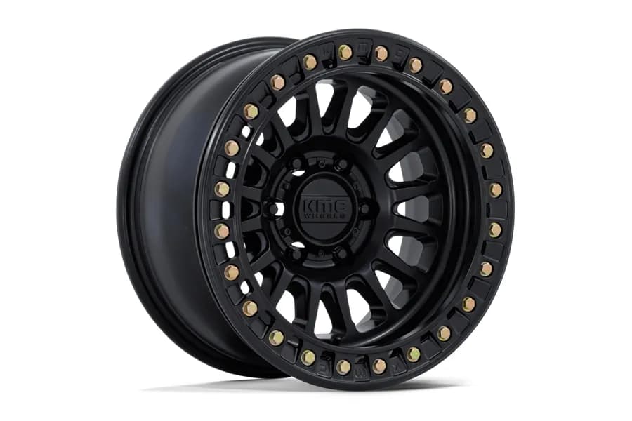 KMC Wheels KM239 Impact Beadlock Wheel, 17x9 5x5 -38 - Matte Black - JT/JL/JK
