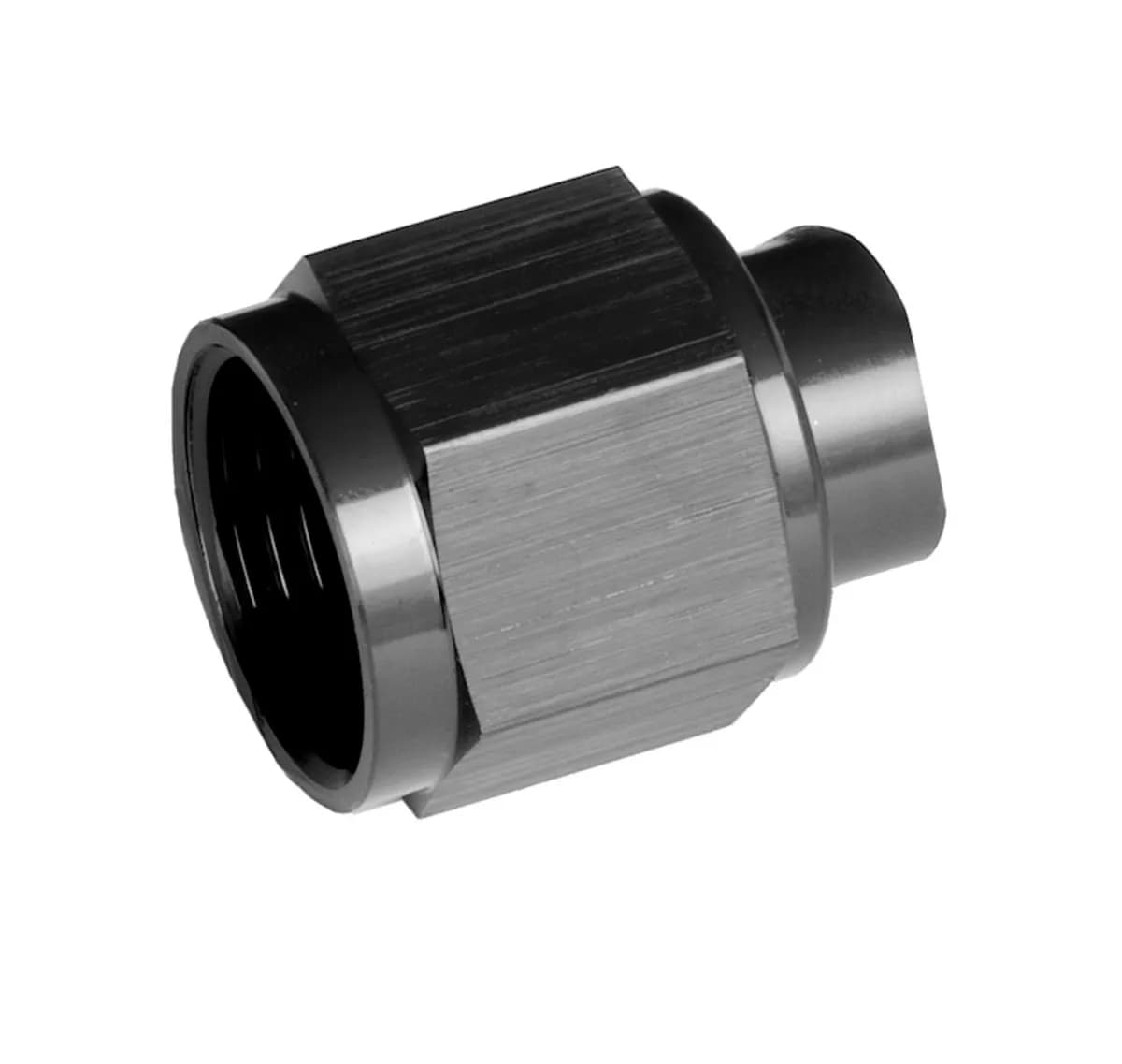 08 Two Piece An/Jic Flare Cap Nut Black