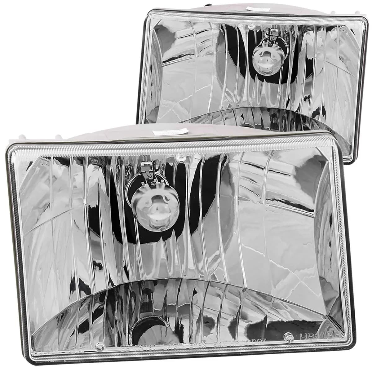 9398 Grand Cherokee Headlights Crystal Black Driver/Passenger