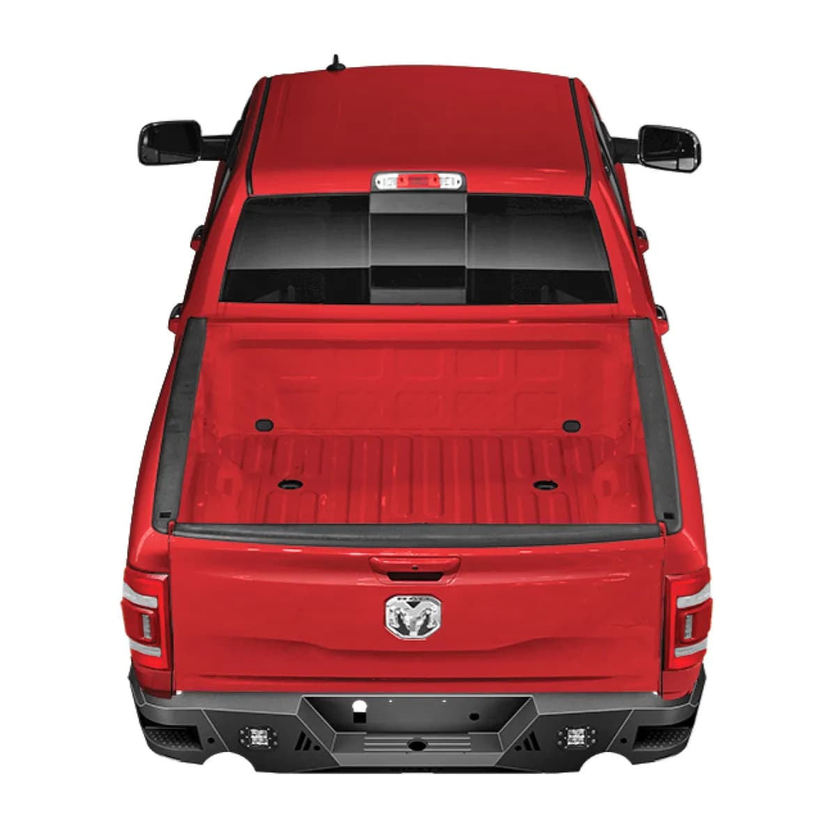 ld Rear Bumper RAM 1500 Blk 19