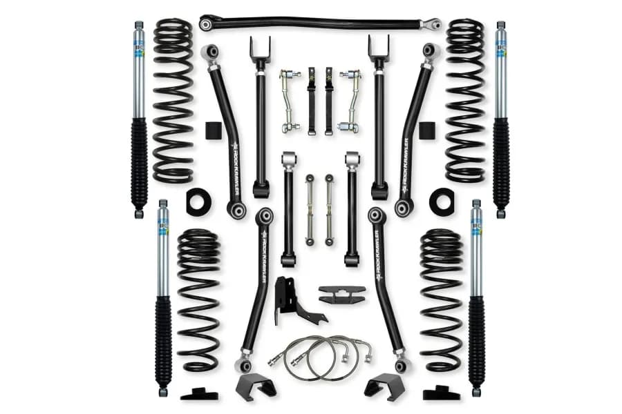 Rock Krawler 2.5in Adventure X Mid Arm Lift Kit w/ Shocks Options - JL 4dr