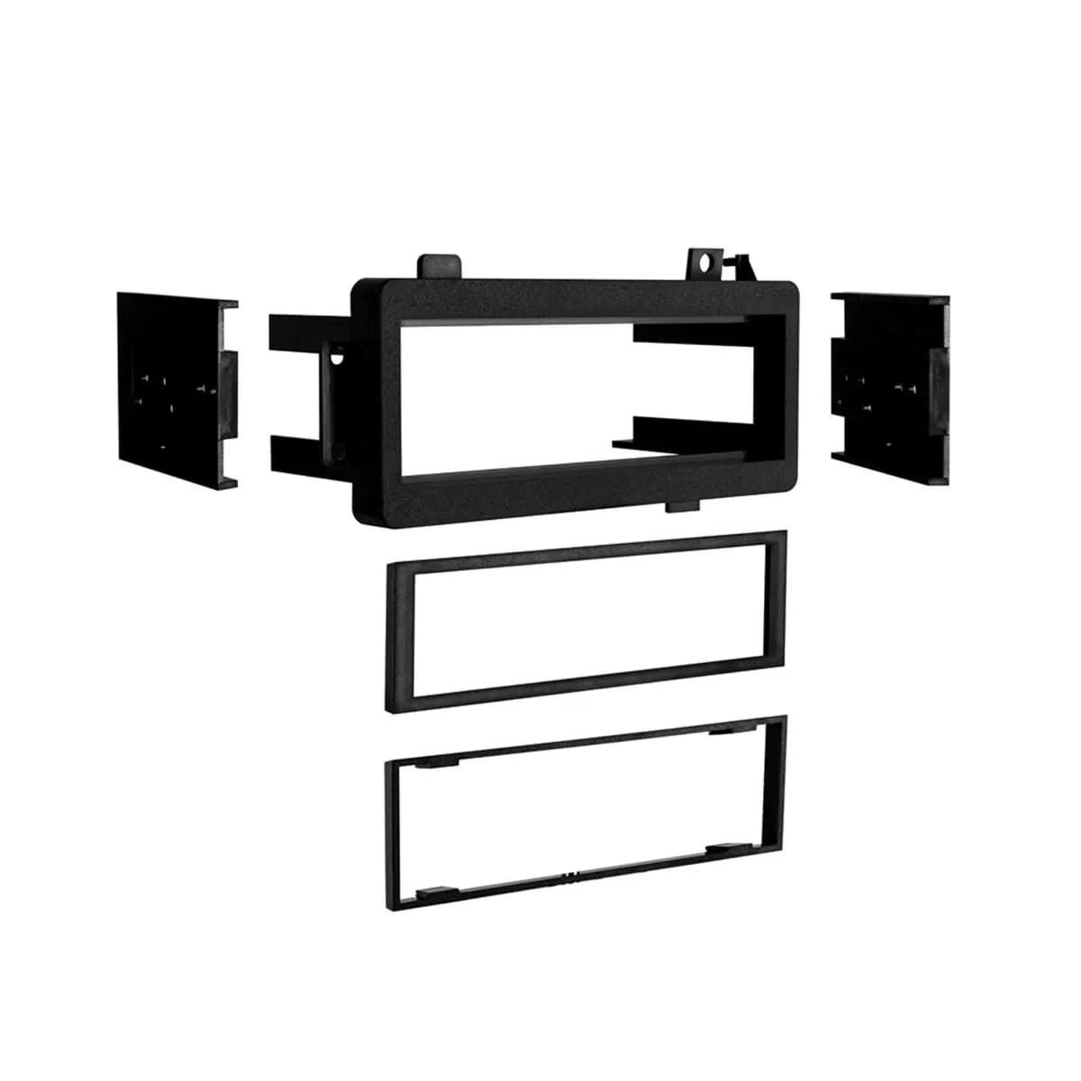 TURBOKits; Radio Installation Kit; Incl. Instructions/Hardware; Recessed DIN Opening w/Adjustable Depth Feature;