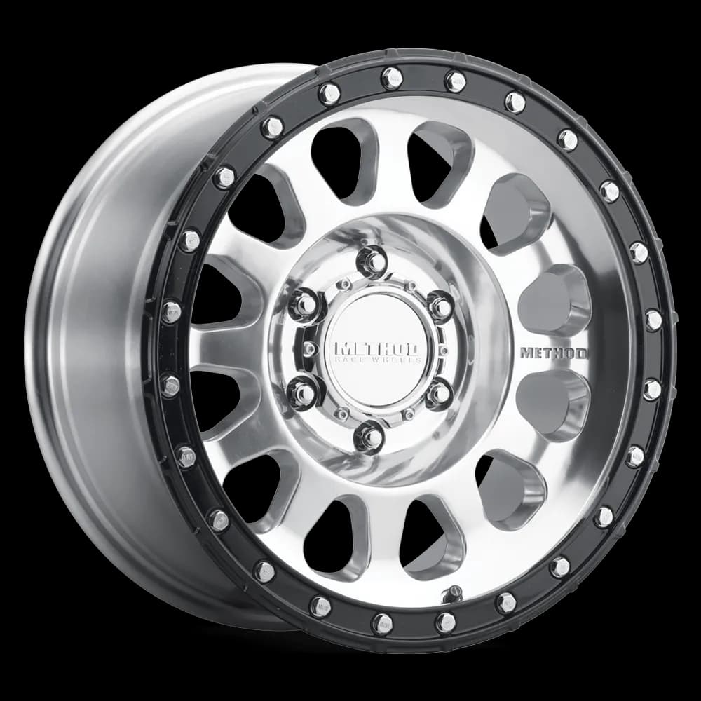 Method Race Wheels MR315 18x9 18mm Offset 8x170 130.81mm Centerbore Polished - Gloss Black Lip MR315890871718