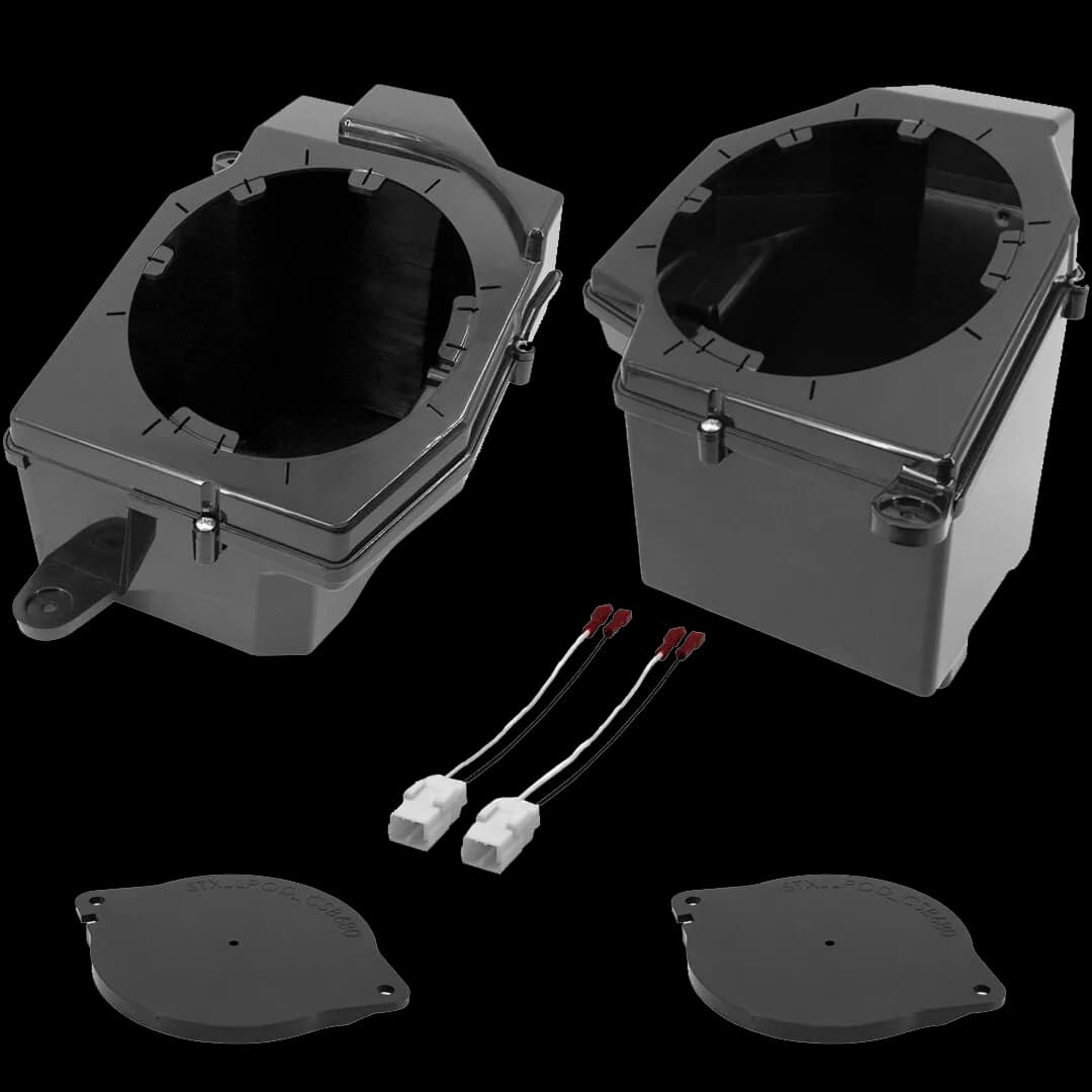 Jeep Wrangler JL (2018-2023) & Jeep Gladiator JT (2020-2023) Front 6.5" Speaker Pods with Tweeter Adaptors