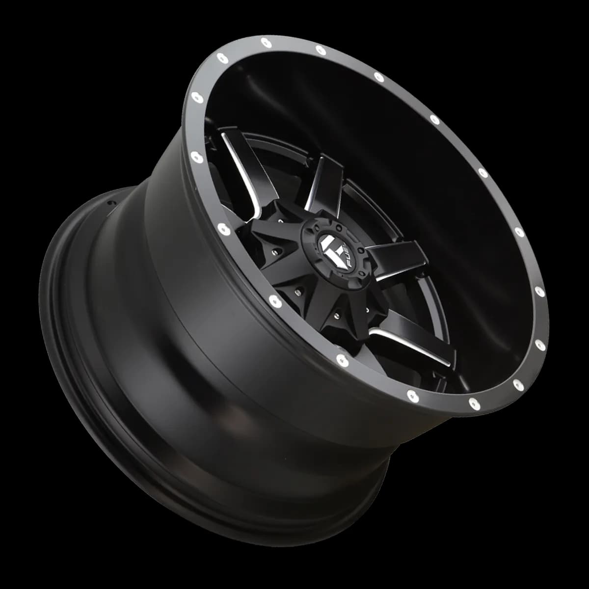 Aluminum Wheels 18X9 Maverick D538 6 On 135/6 On 139.7 Black Milled 106.4 Bore 1 Offset Fuel Off Road Wheels