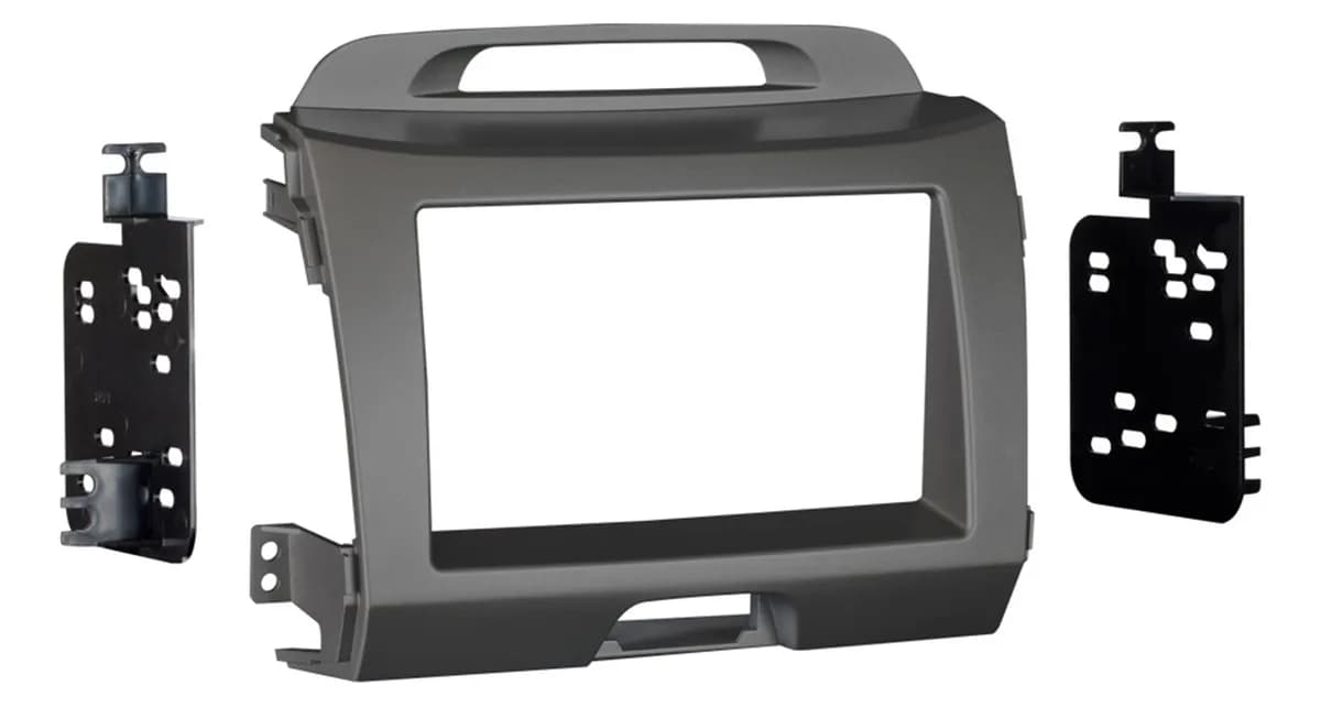 TURBOKits; Radio Installation Kit; Incl. Instructions/Hardware; For Double DIN; Gray;
