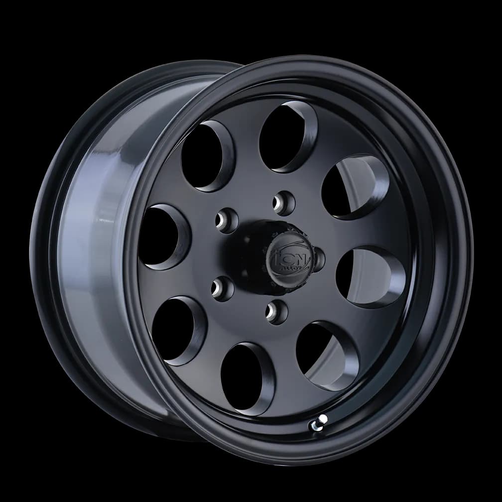 Cast Aluminum Wheels 171 MB 16x8 Matte Black 6 On 139.7 Bolt Pattern -5 Offset ION Wheels
