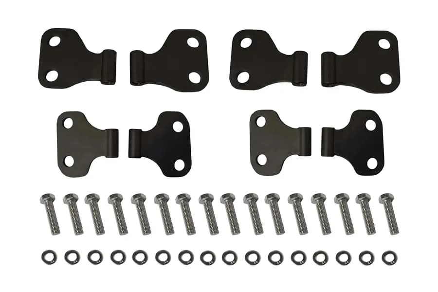 18c Wrangler Unlimited/20c Gladiator Door Hinge Set Black