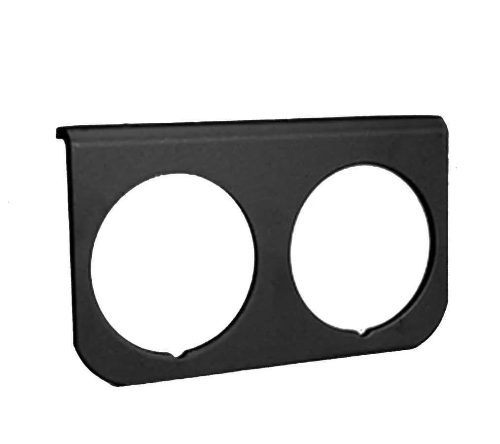 Autometer 2237 Gauge Mounting Panel, Dual, 2 1/16, Black, Aluminum