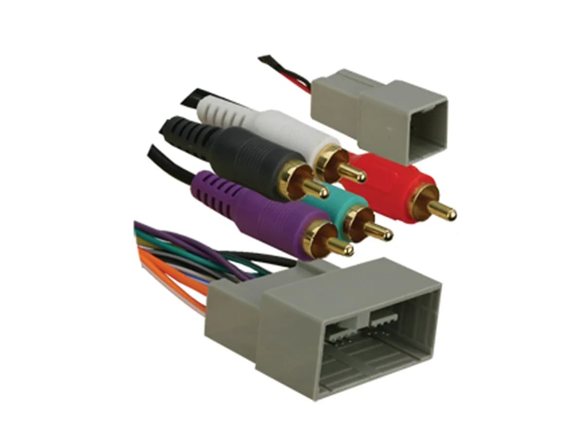 TURBOWire; Wire Harness; Incl. RCAs; Plugs Into Car Harness At Radio; Retains Factory Amplified System;