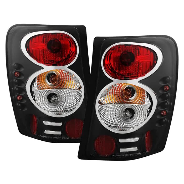 Jeep Grand Cherokee 99-04 Euro Style Tail Lights - Black - 1999 / Jeep / Grand Cherokee