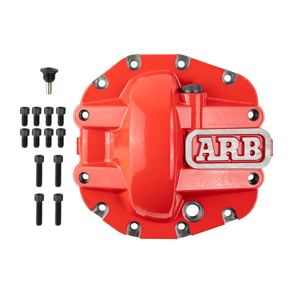 ARB Dana 30 M186 Diff Cover, Front - Red - JT/JL